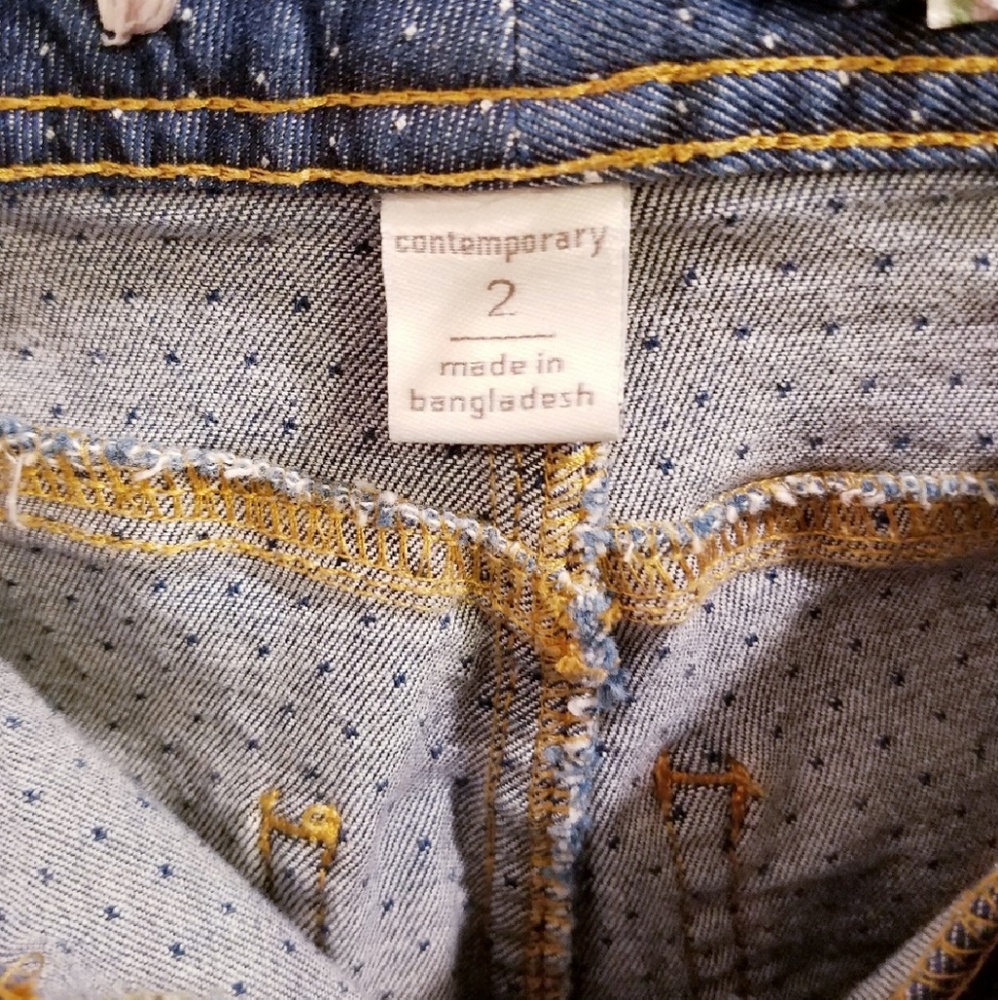 Cato Swiss Dot Print Straight Jeans 2 - Picture 2 of 3